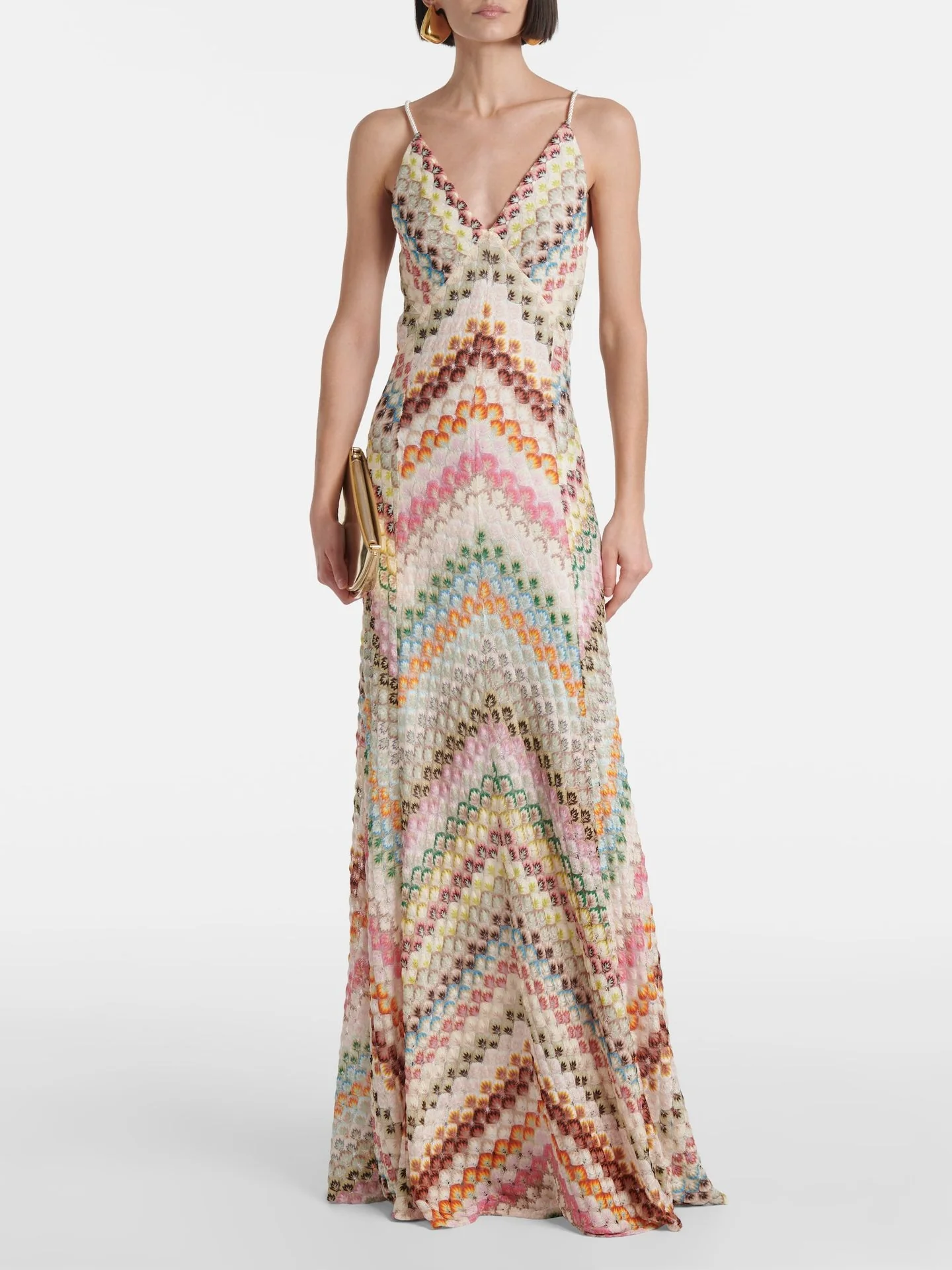 Colorful Crochet Lace Camisole Maxi Dress - Image 13