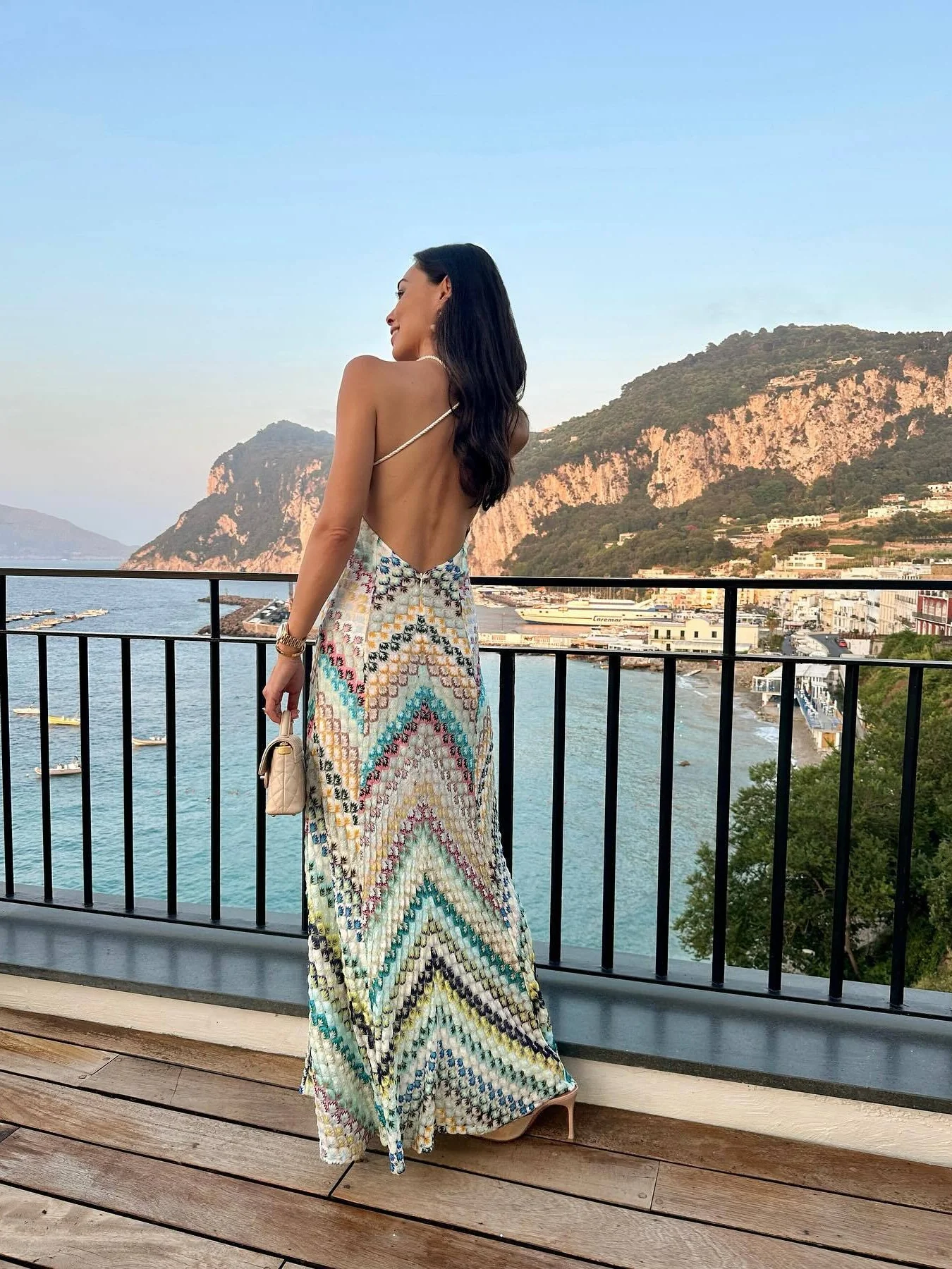 Colorful Crochet Lace Camisole Maxi Dress - Image 20