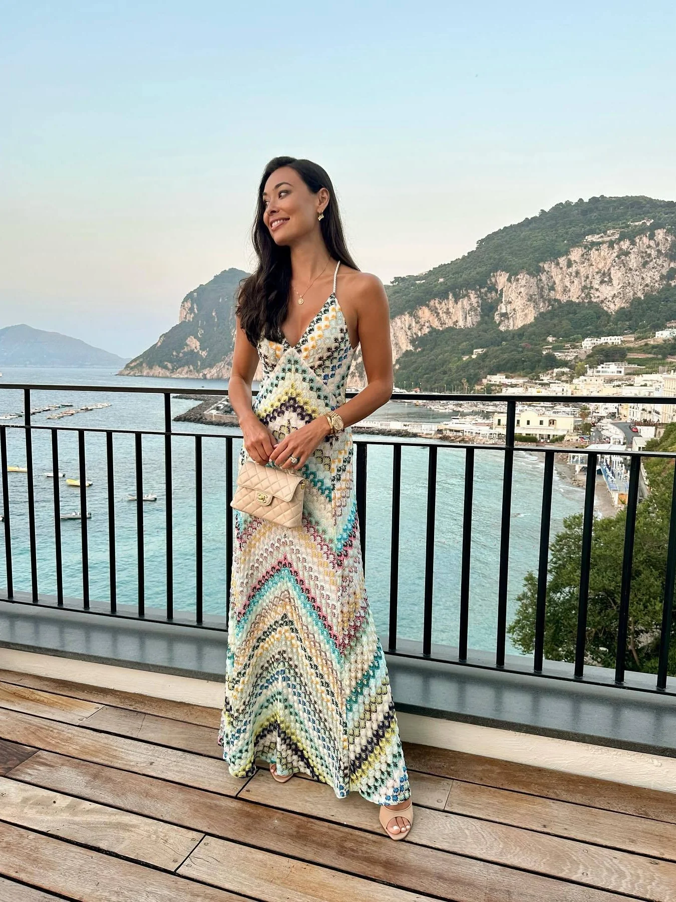 Colorful Crochet Lace Camisole Maxi Dress - Image 21