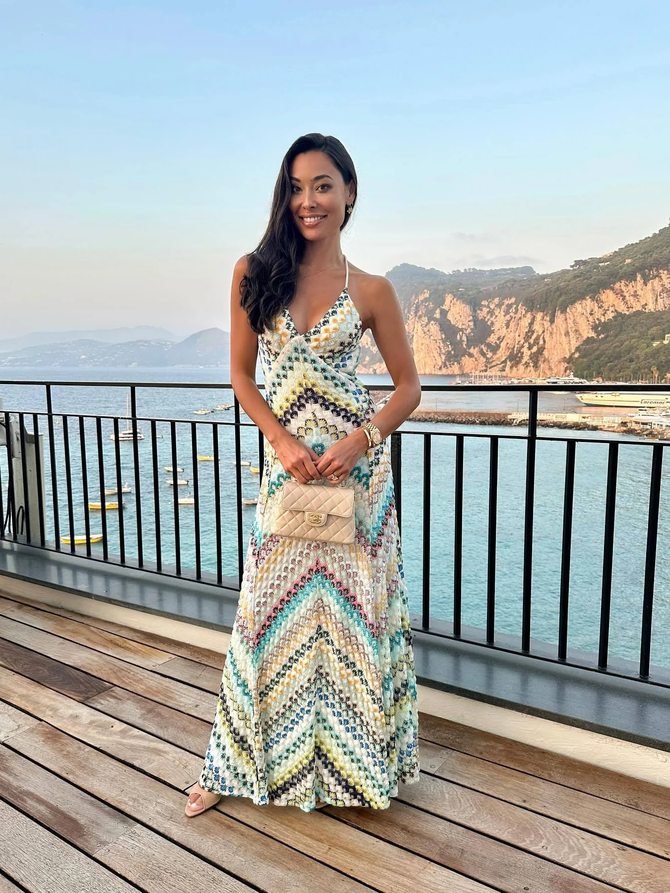 Colorful Crochet Lace Camisole Maxi Dress - Image 22