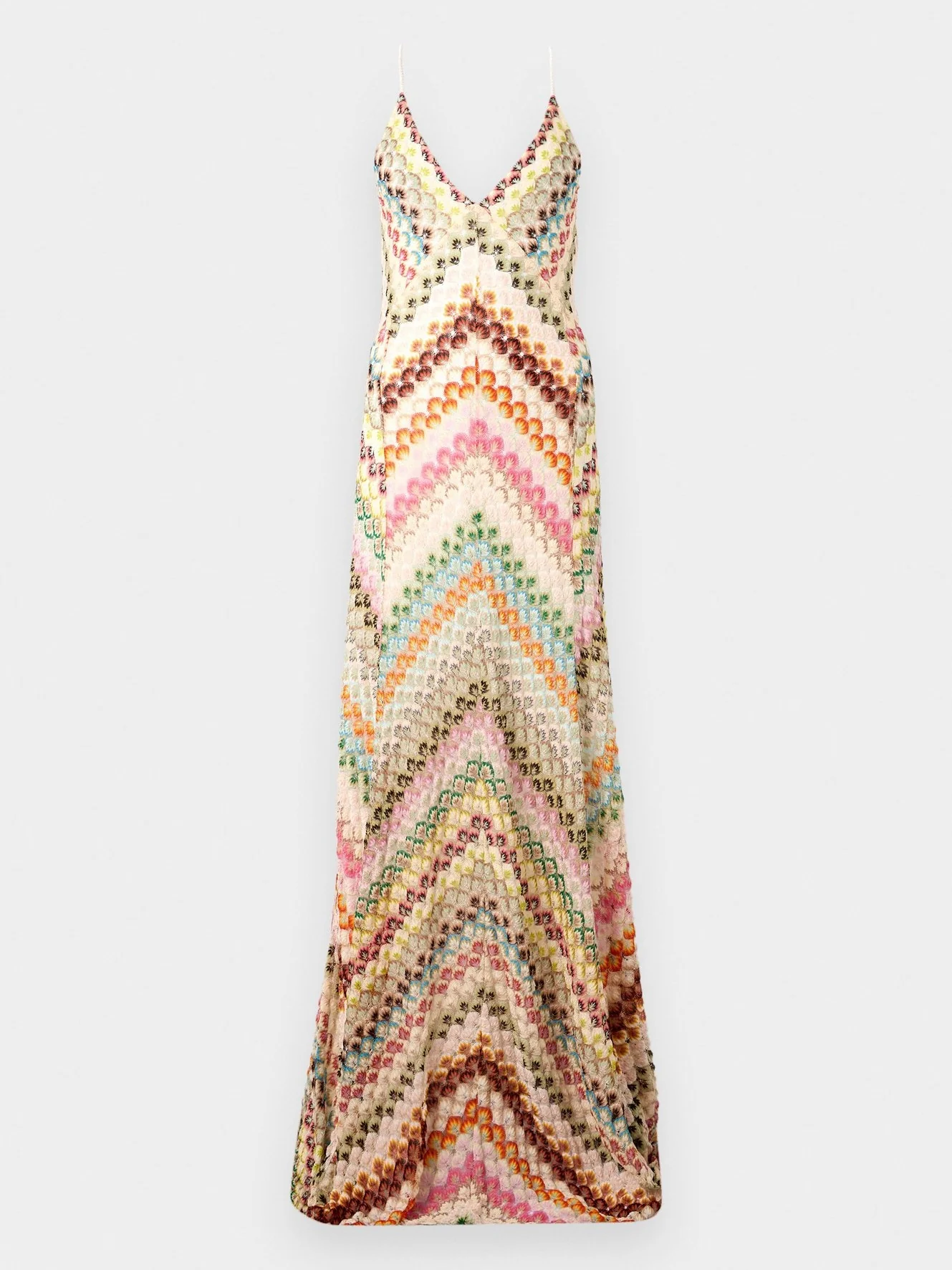 Colorful Crochet Lace Camisole Maxi Dress - Image 7