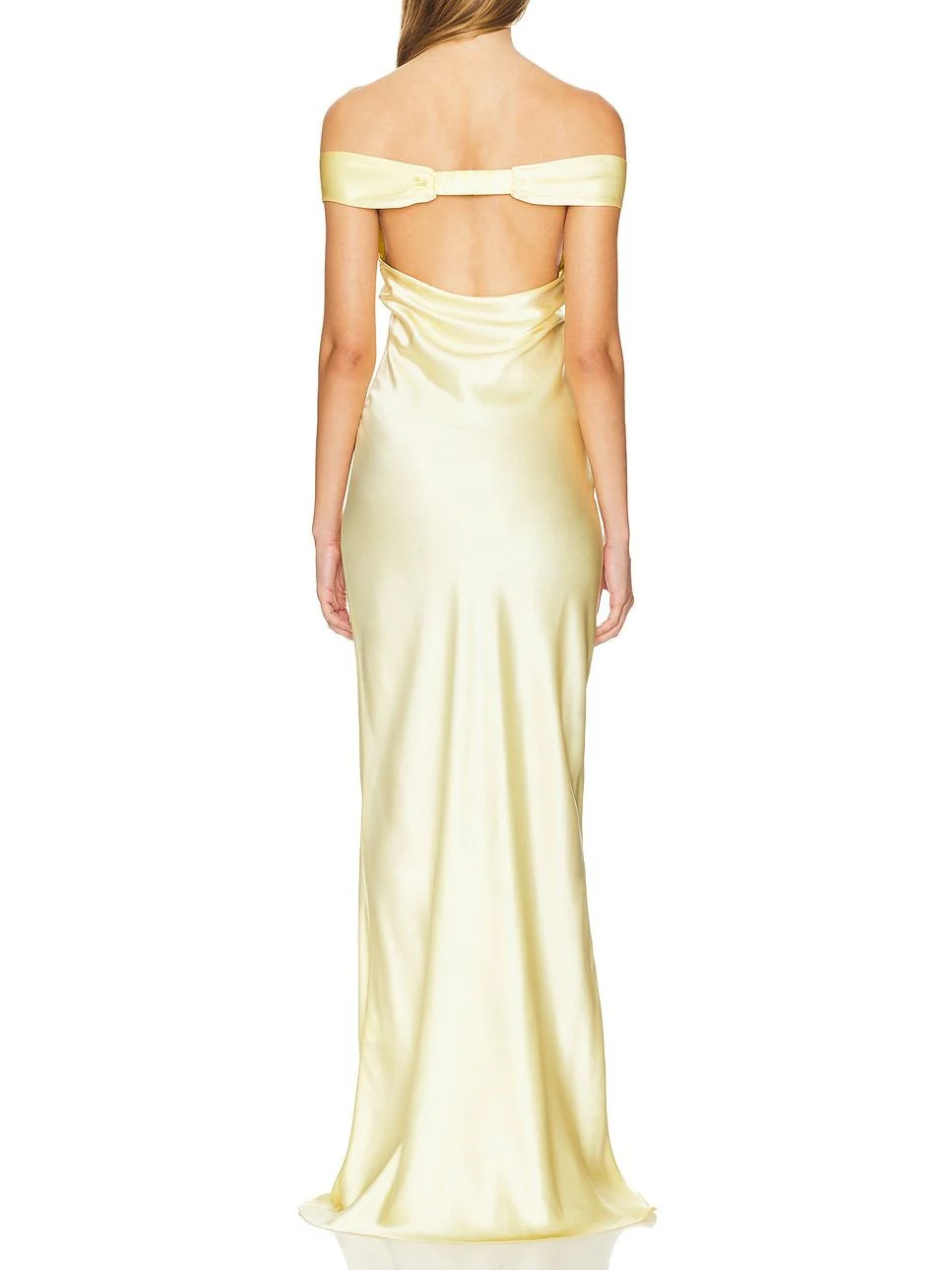 Mermaid Satin Off-shoulder Long Dress - Image 7