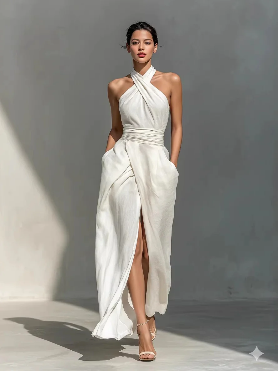Sleeveless Elegant Slim-fit Long Dress