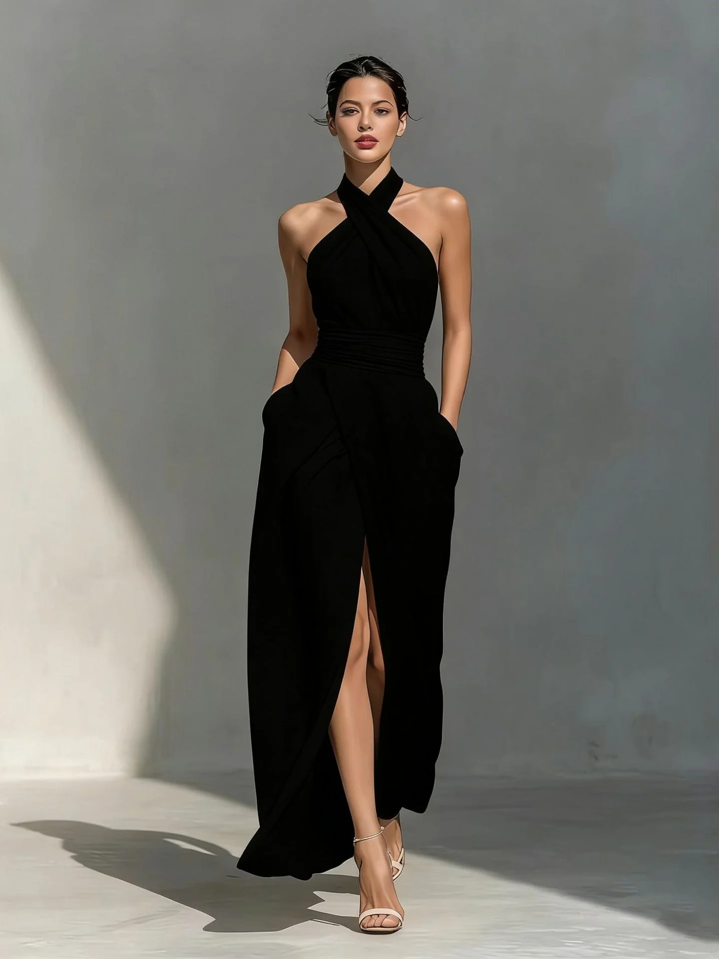 Sleeveless Elegant Slim-fit Long Dress - Image 3