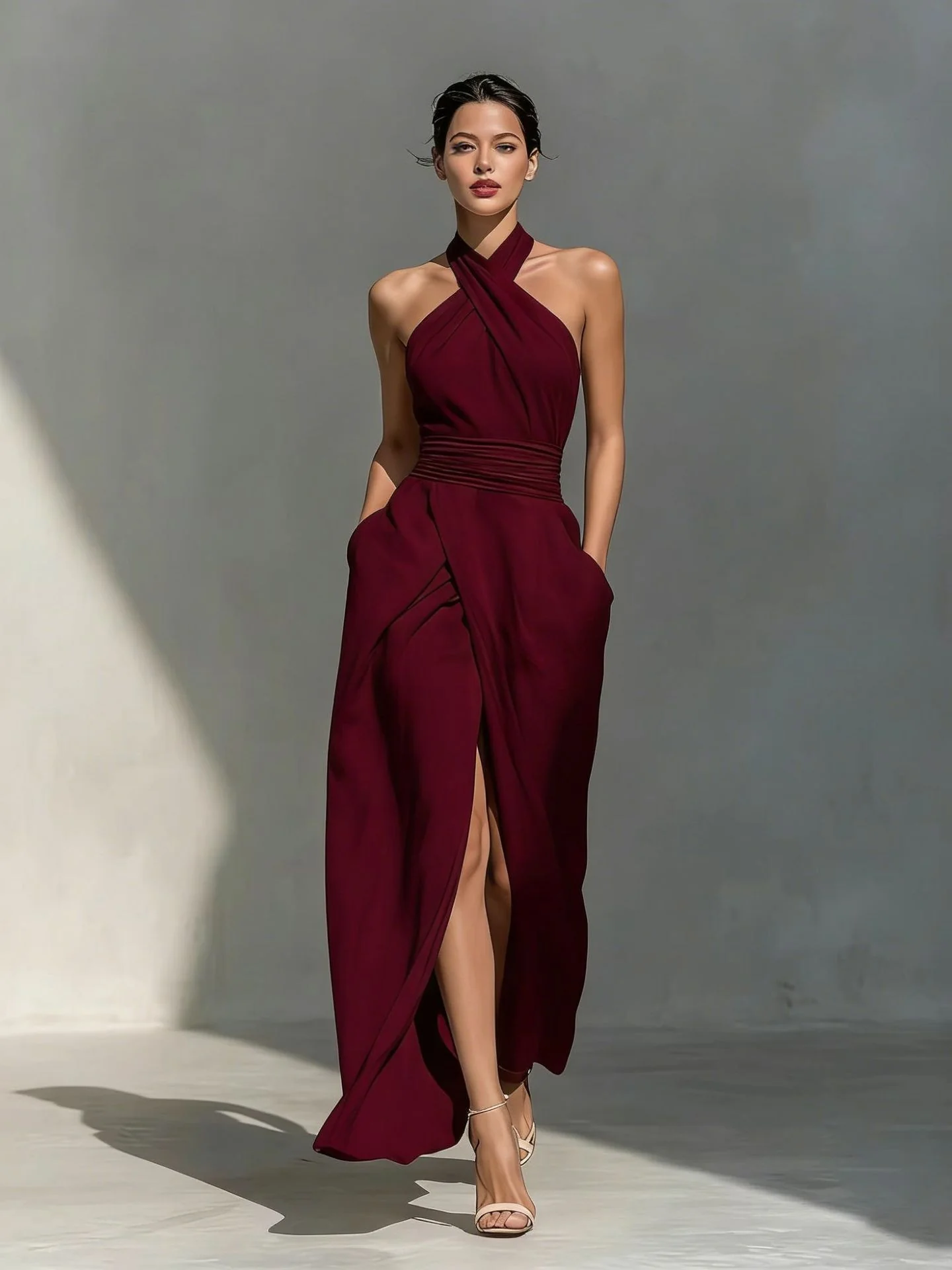Sleeveless Elegant Slim-fit Long Dress - Image 4