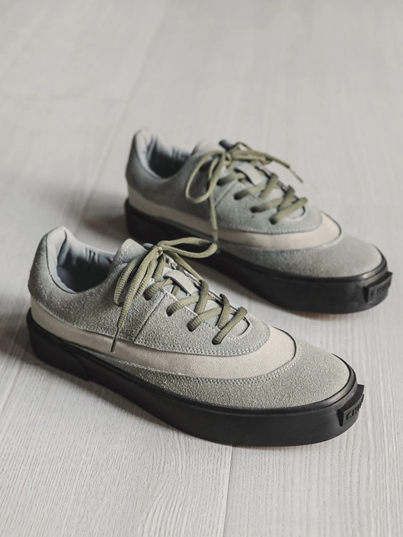 Suede Color-blocked Sneakers - Image 11
