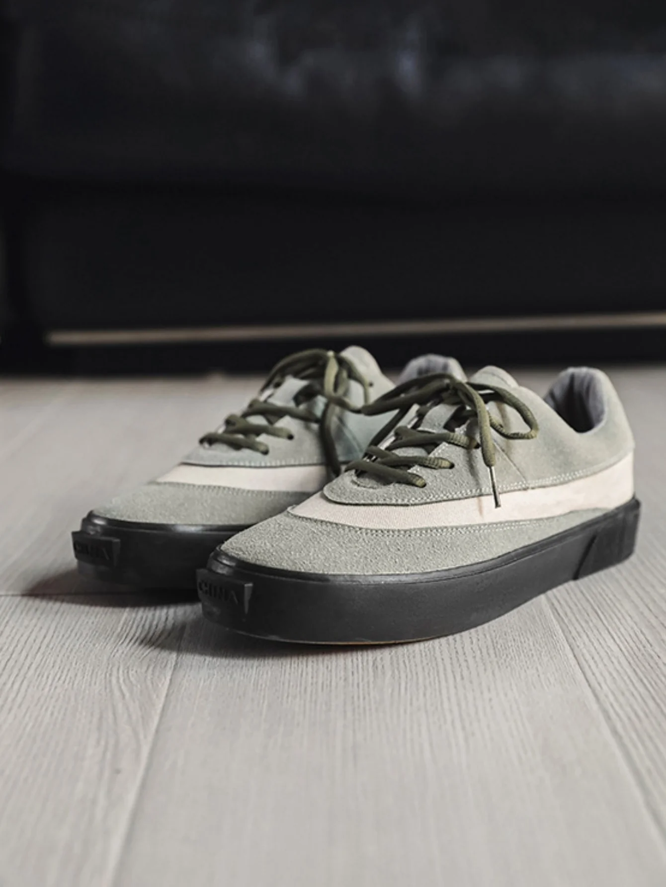 Suede Color-blocked Sneakers - Image 12