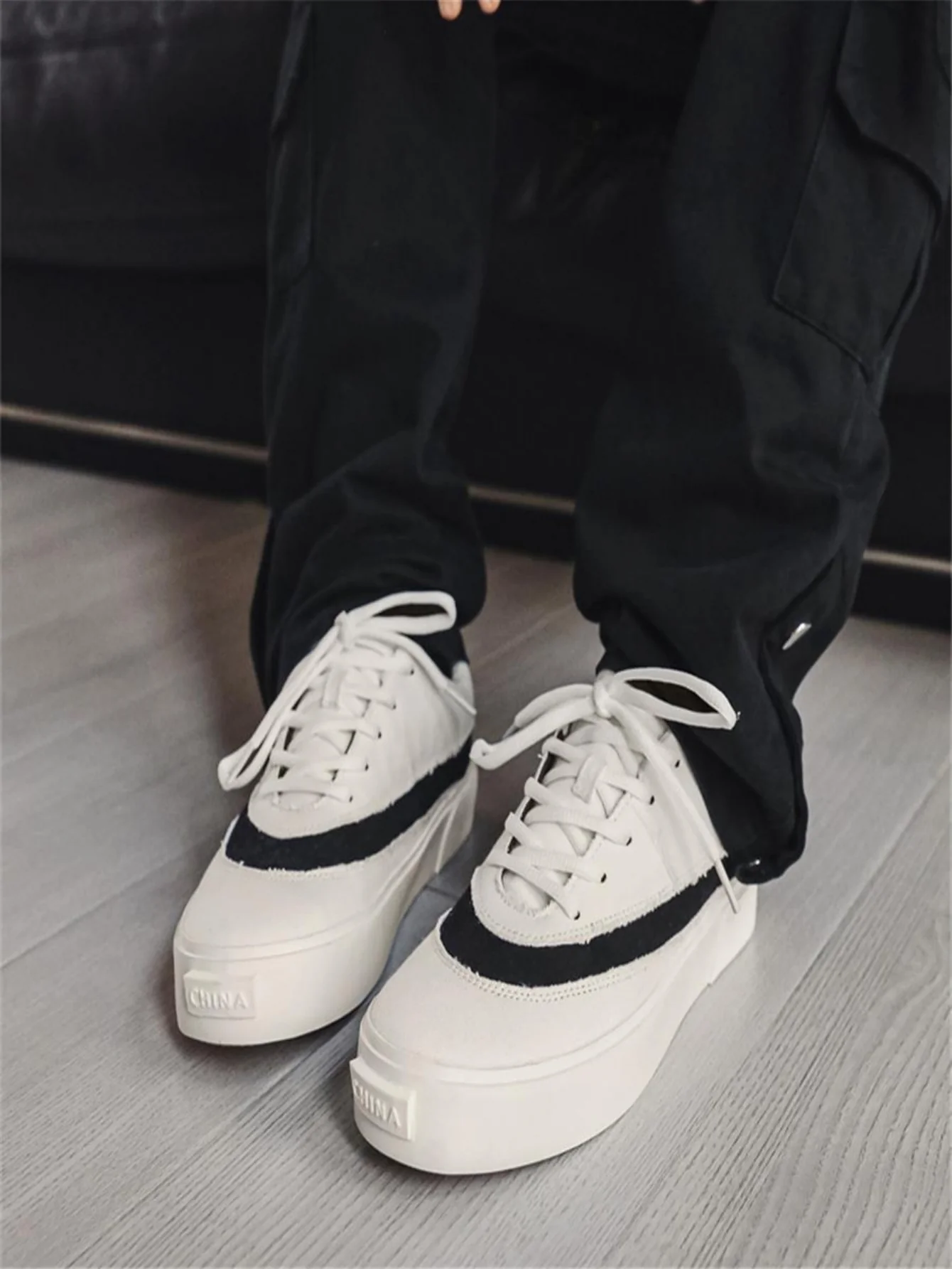 Suede Color-blocked Sneakers - Image 14