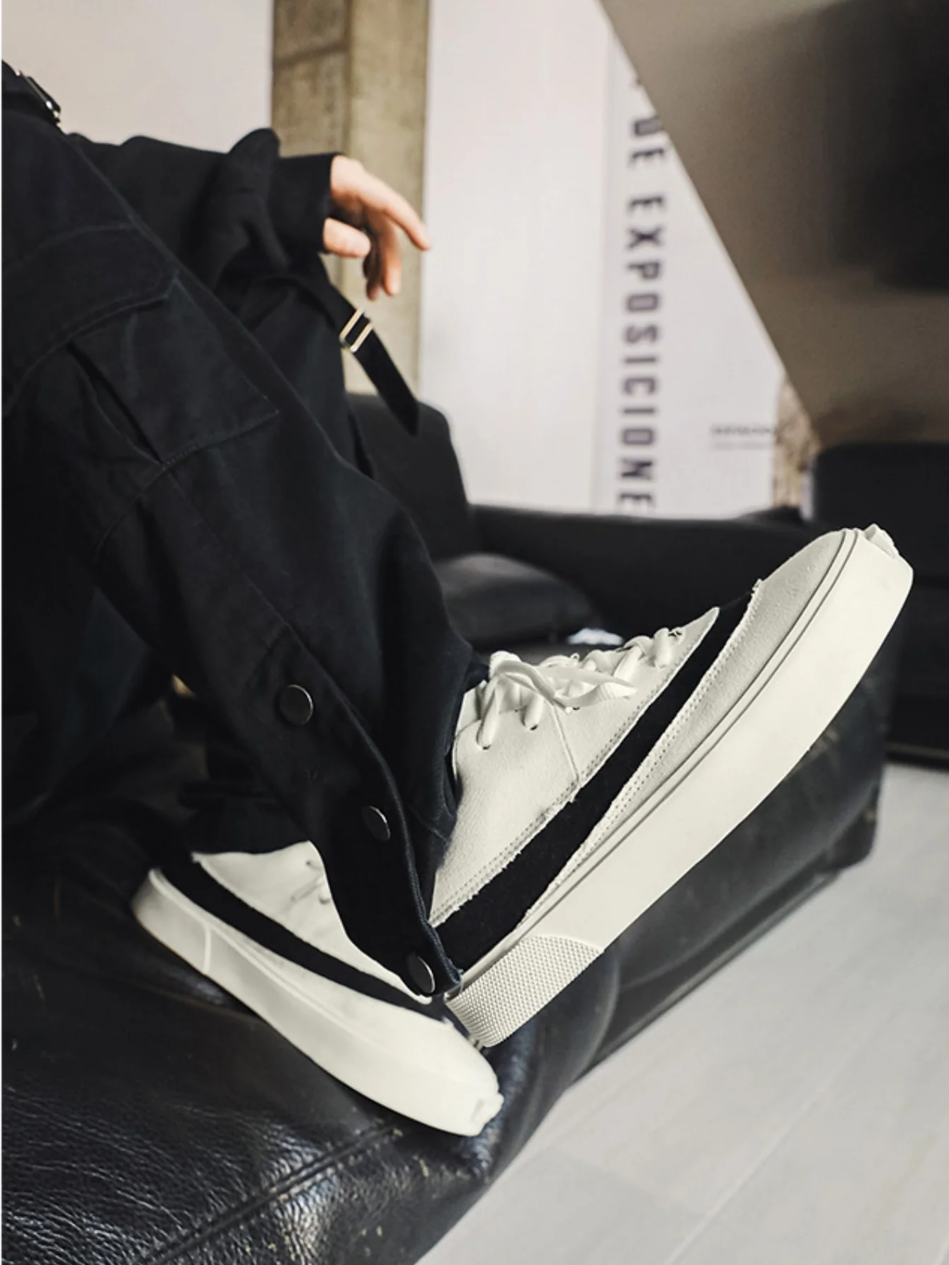 Suede Color-blocked Sneakers - Image 15