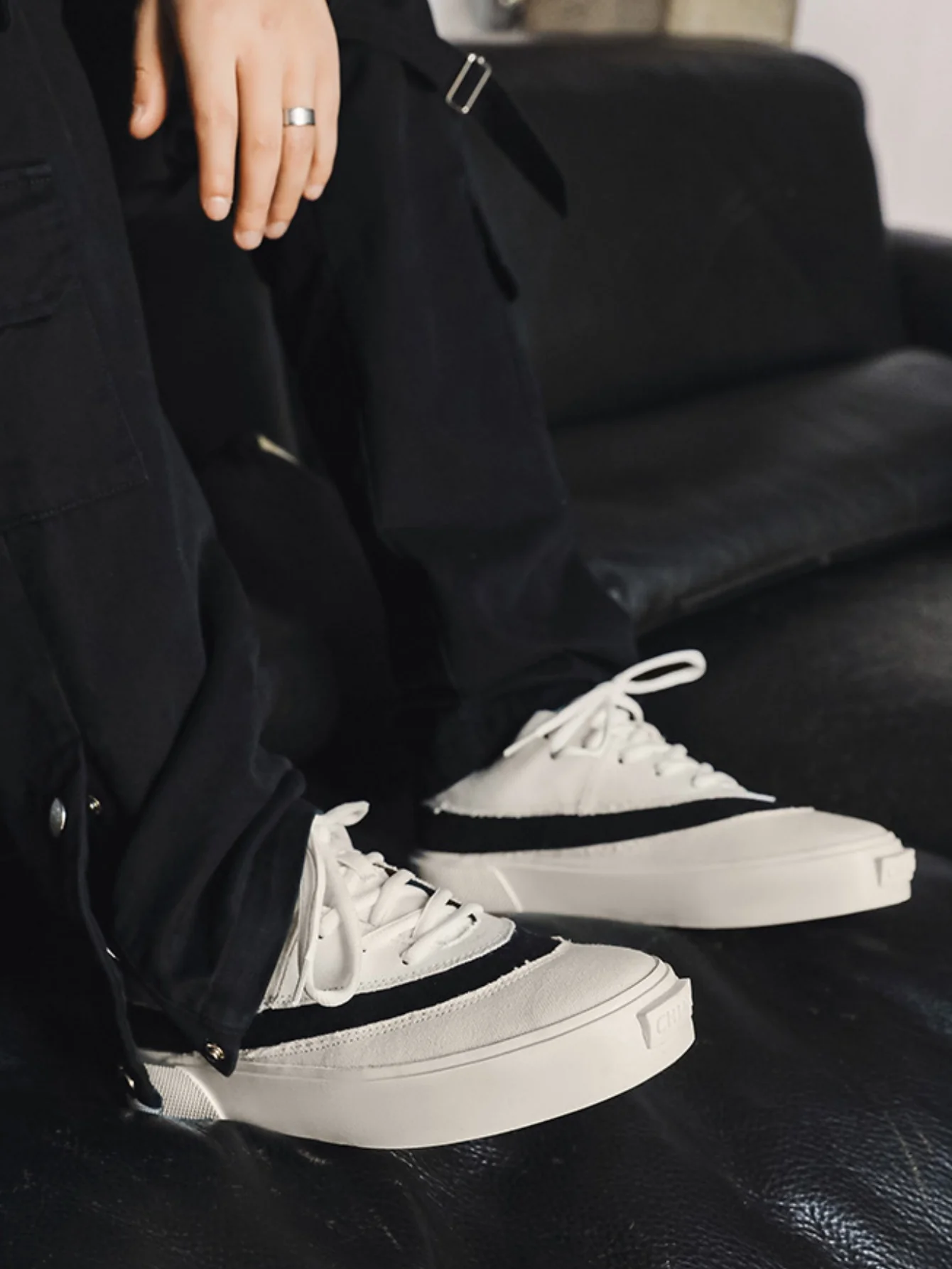 Suede Color-blocked Sneakers - Image 17