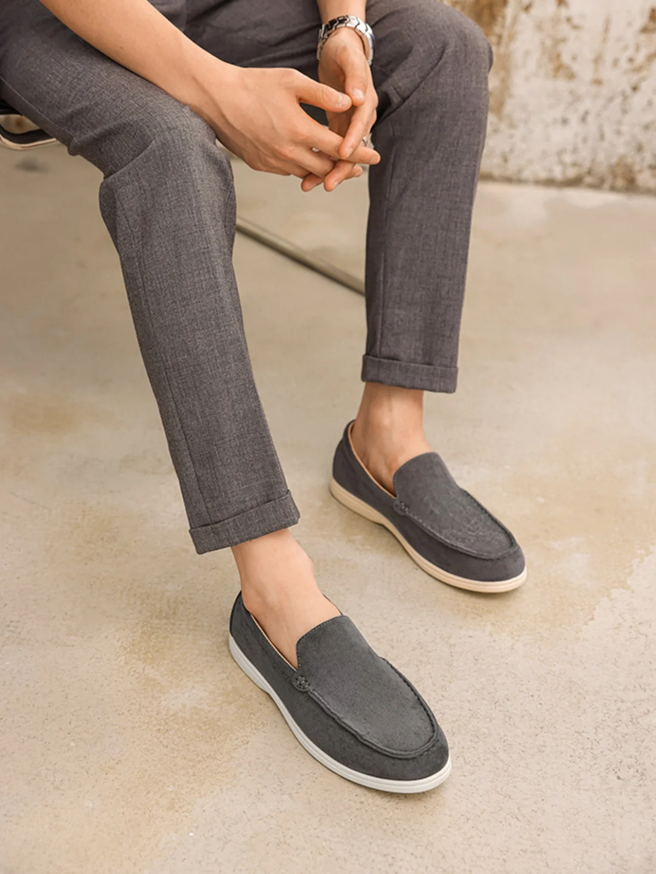 Suede Slip-on Loafers - Image 13