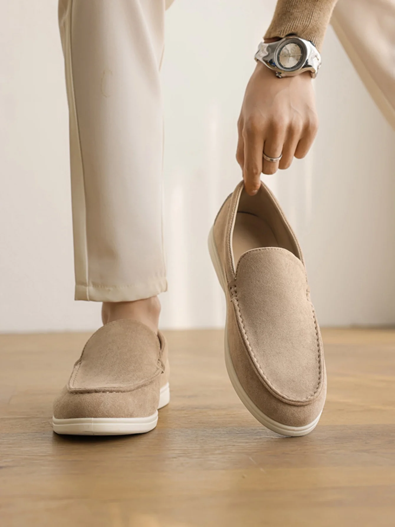 Suede Slip-on Loafers - Image 4