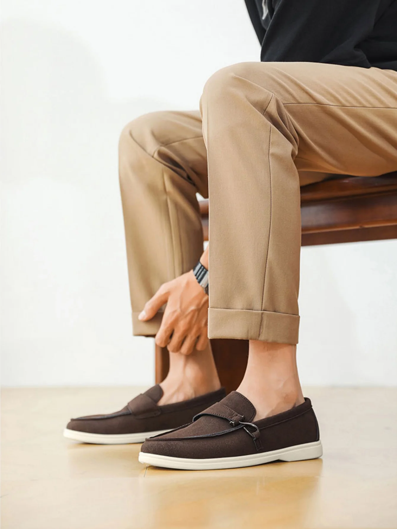 Suede Slip-on Loafers - Image 20