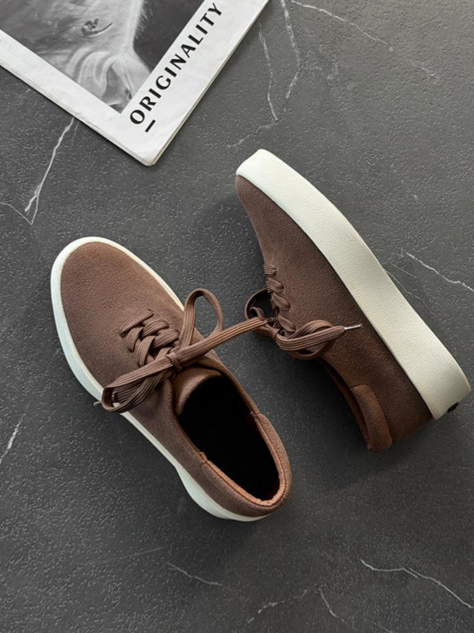 Suede Platform Sneakers - Image 17