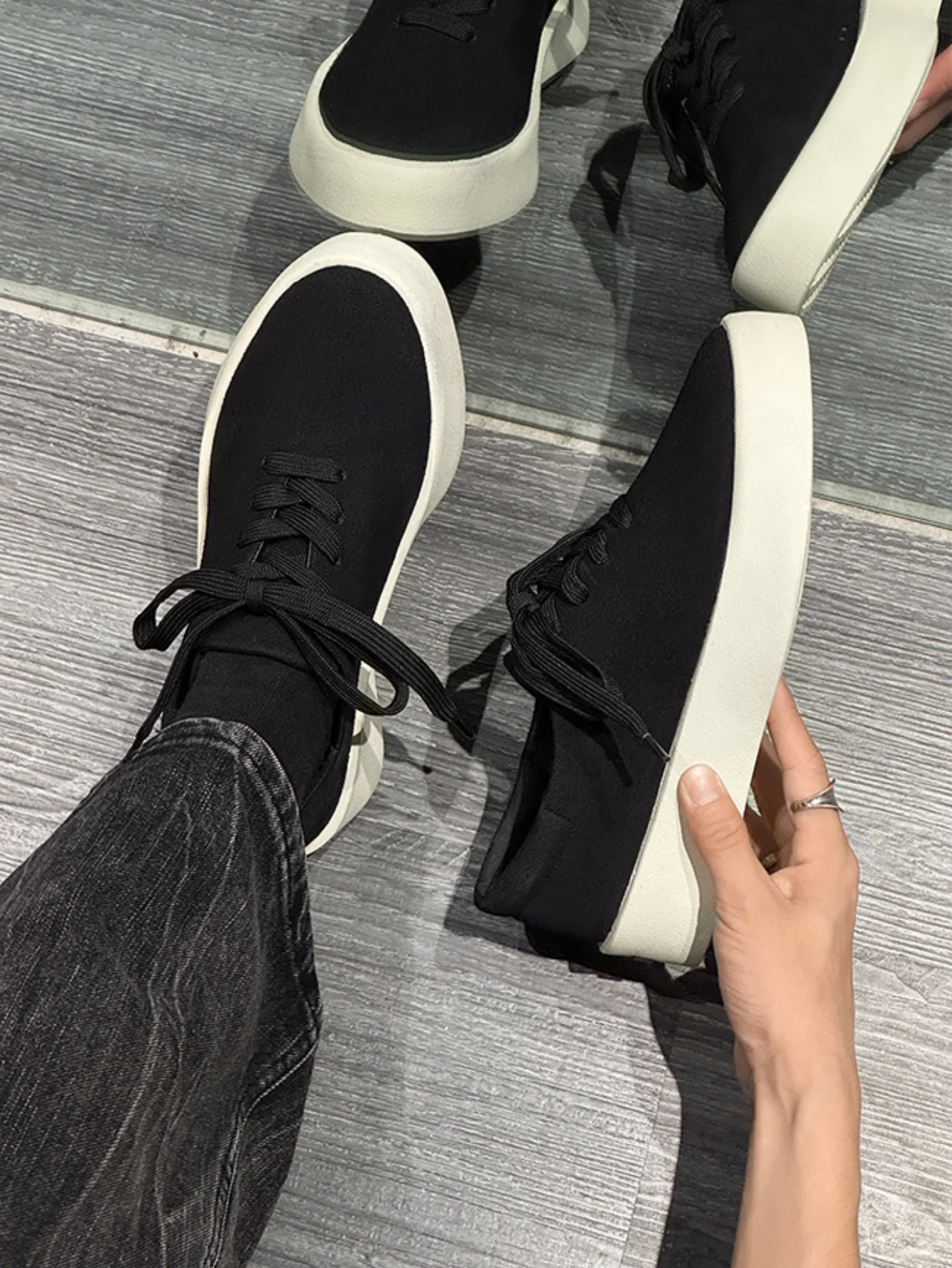 Suede Platform Sneakers - Image 3
