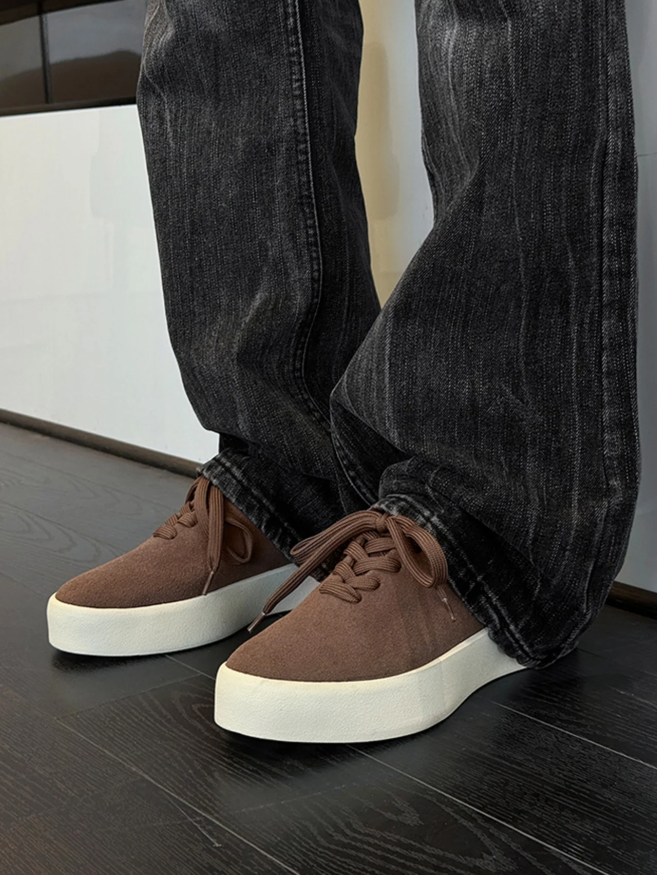 Suede Platform Sneakers - Image 8