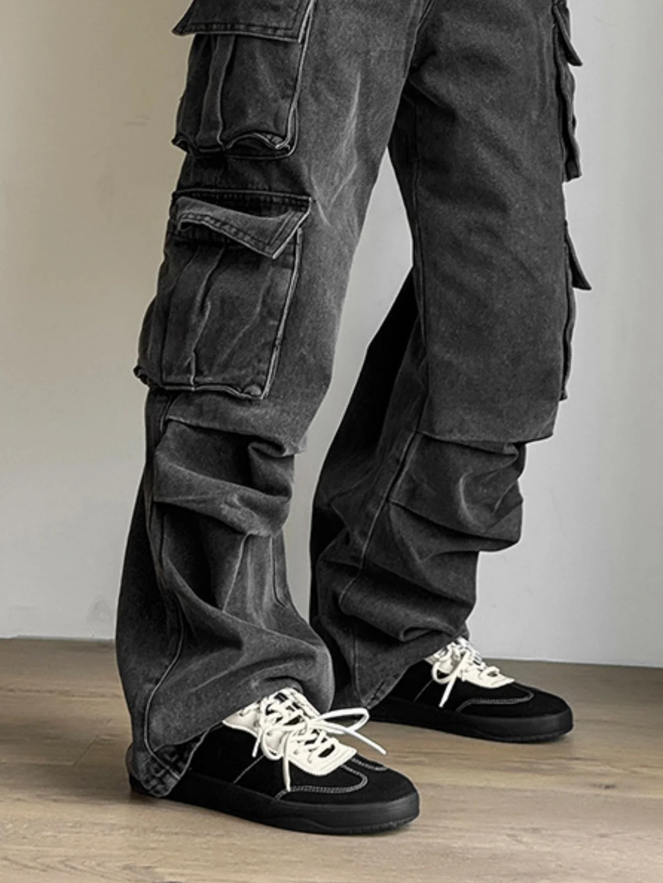 German Training Retro Color-blocked Lace-up Sneakers - Image 9