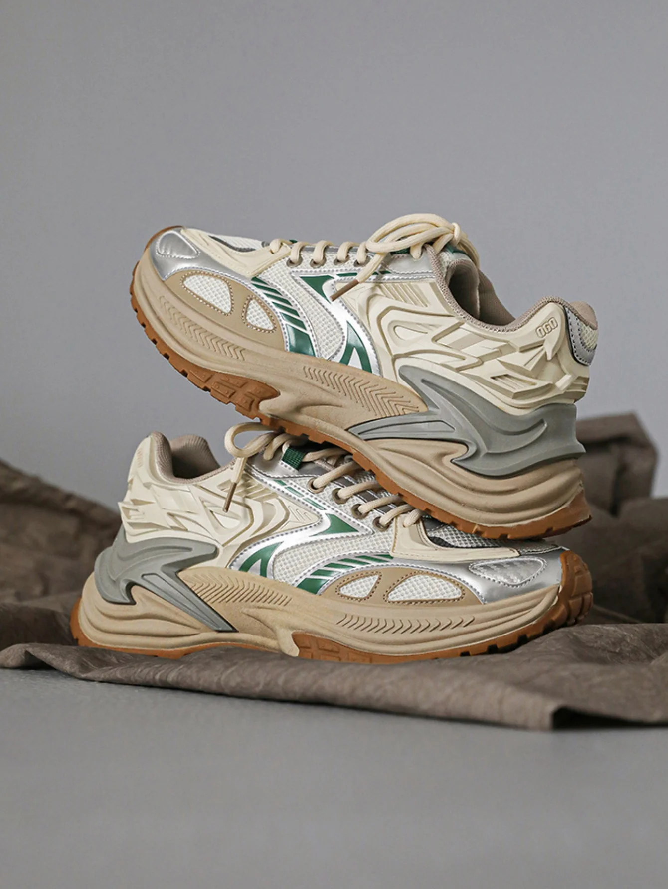 Color-blocked Platform Sneakers - Image 5