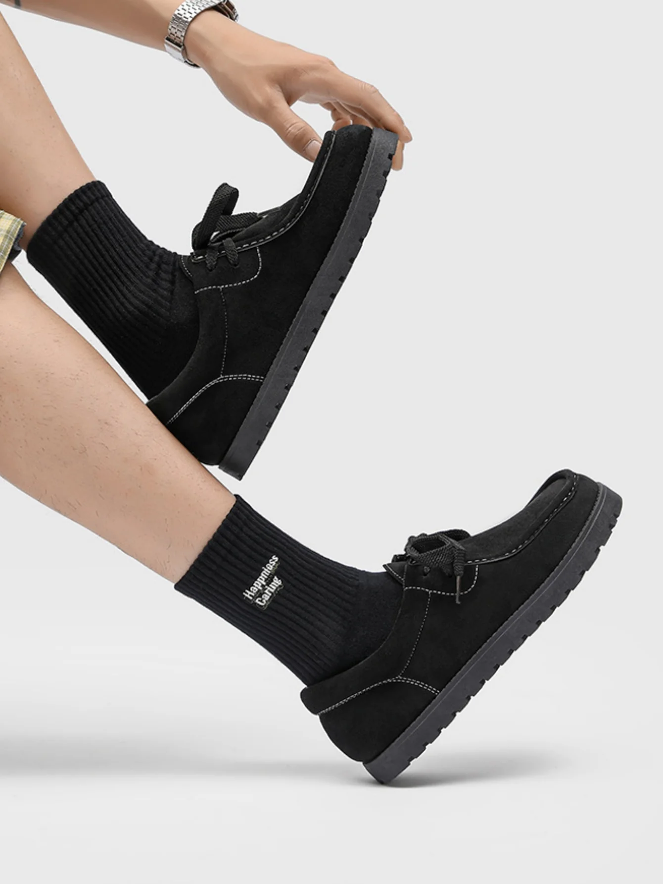 Suede Retro Casual Shoes - Image 5