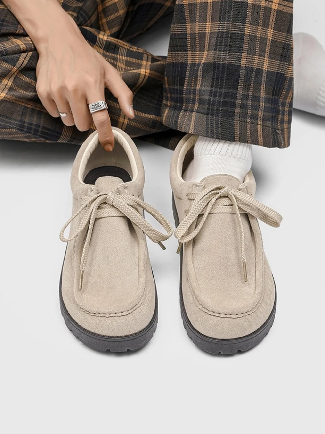 Suede Retro Casual Shoes - Image 8