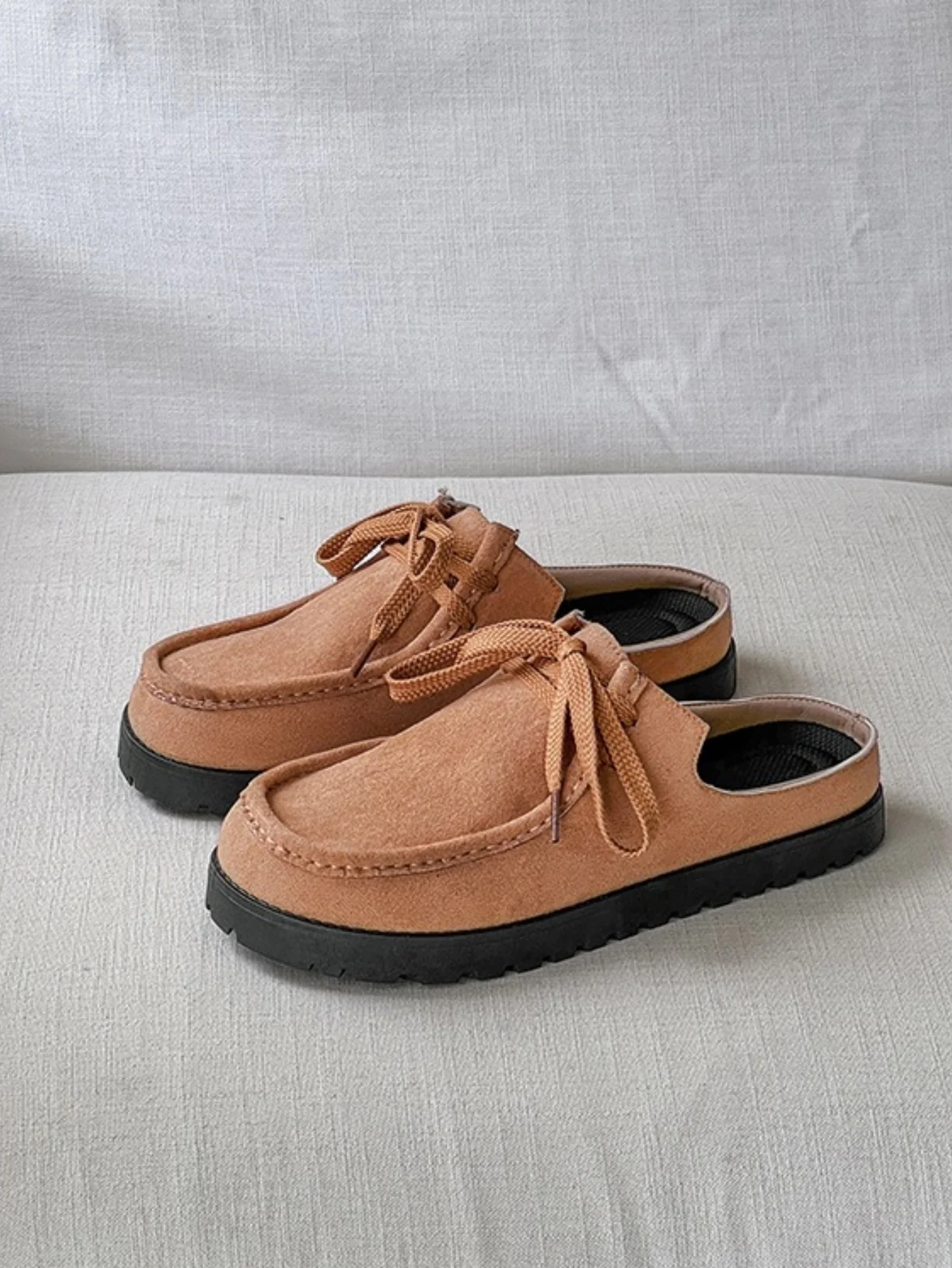 Suede Birkenstock Lace-up Closed-toe Slippers - Image 10