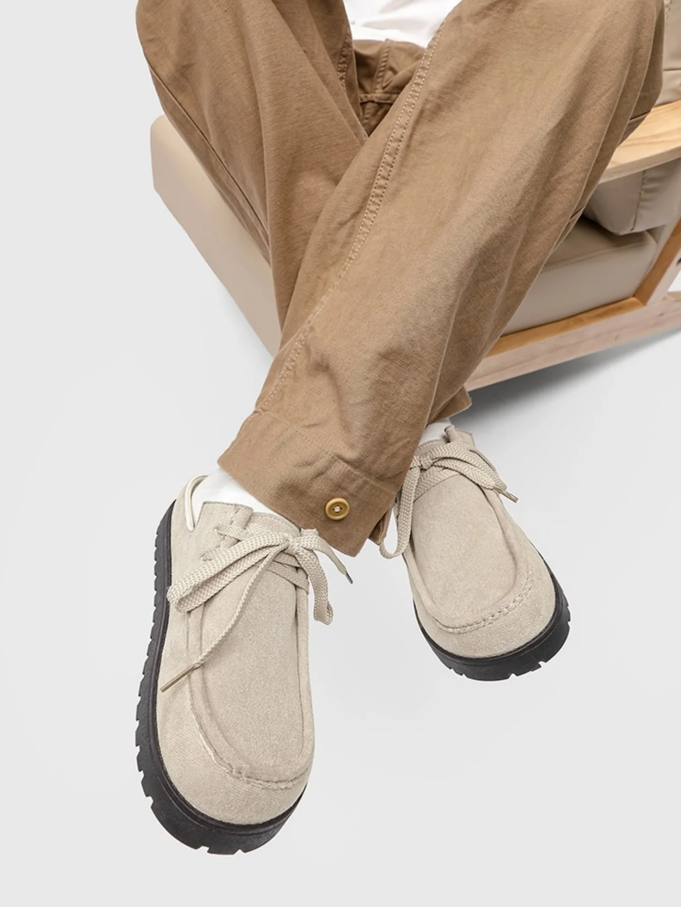 Suede Birkenstock Lace-up Closed-toe Slippers - Image 15