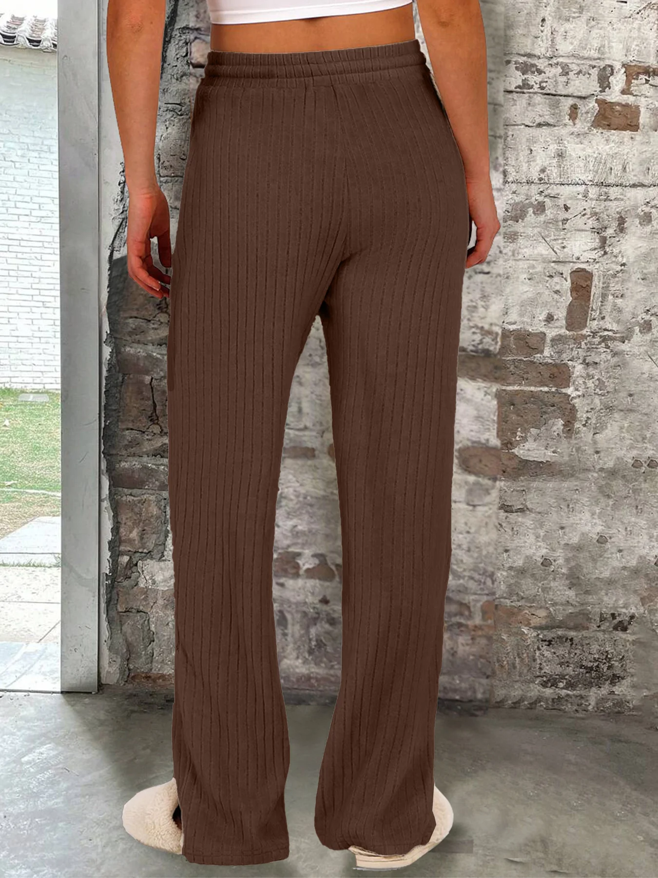 Solid Color Versatile Trousers - Image 10