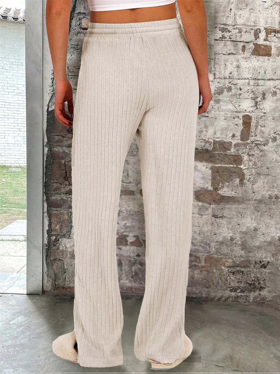 Solid Color Versatile Trousers - Image 6