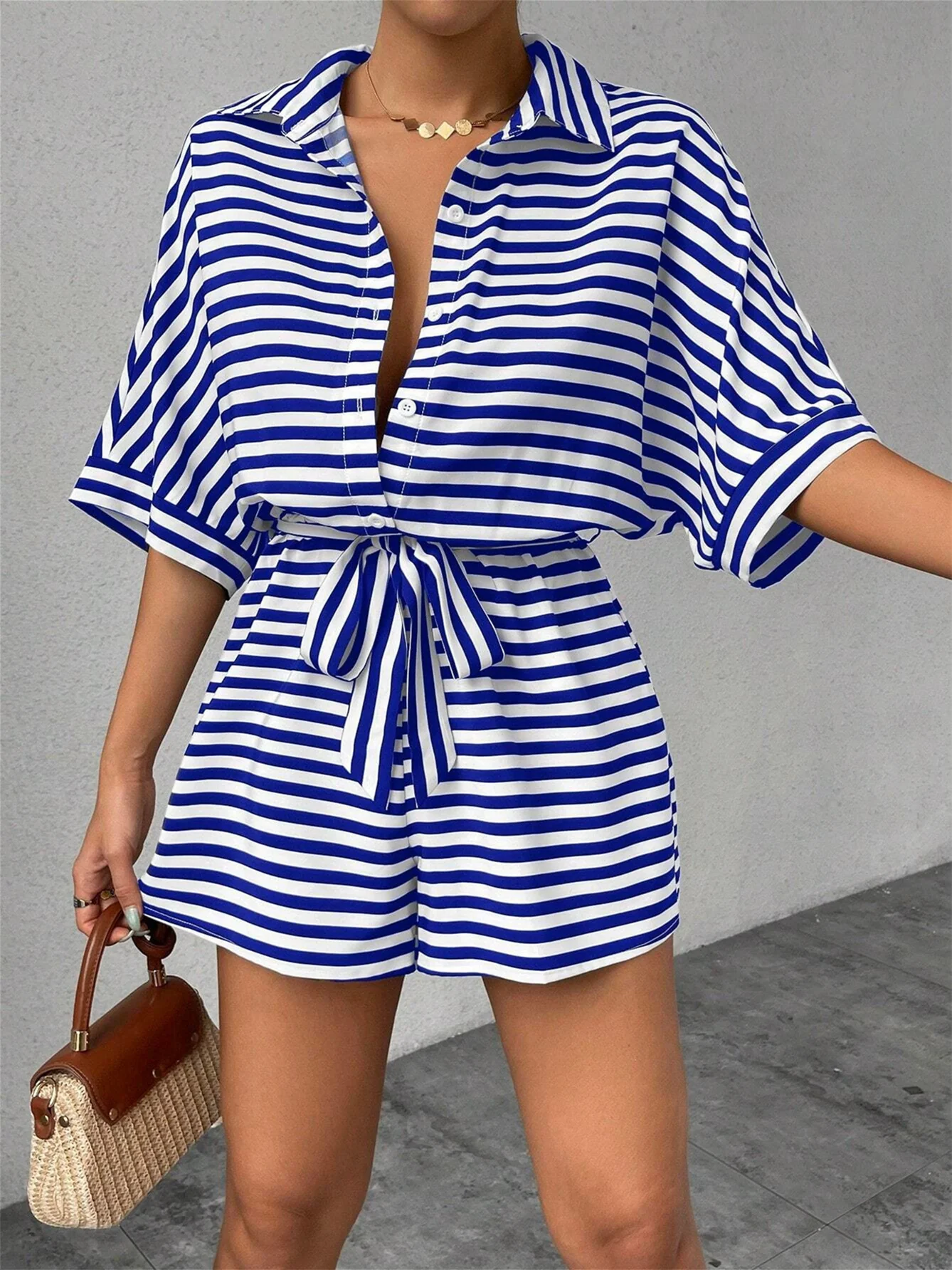 Solid Color Versatile Jumpsuit - Image 6