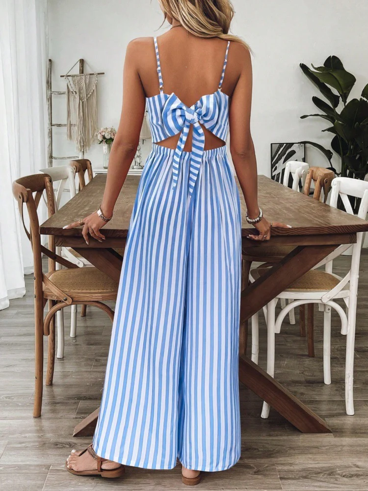 Retro Print Loose Jumpsuit - Image 8