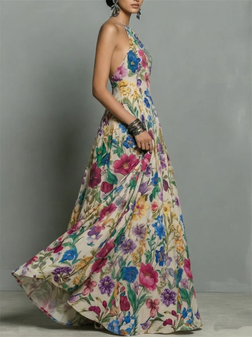 Floral Print Midi Dress - Image 3