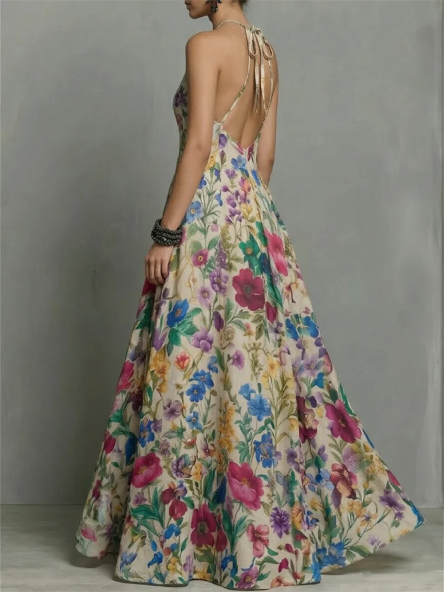 Floral Print Midi Dress - Image 5