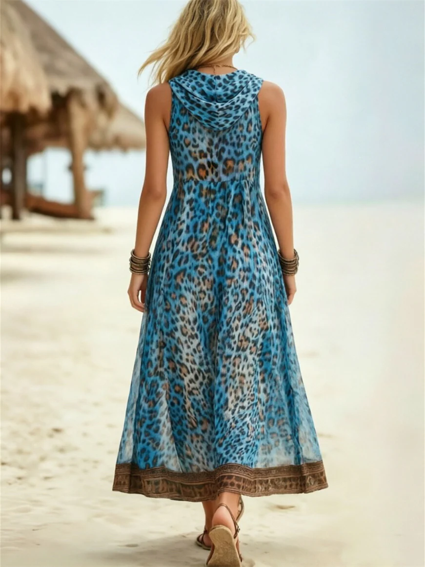 Simple Solid Color Patchwork Dress - Image 6