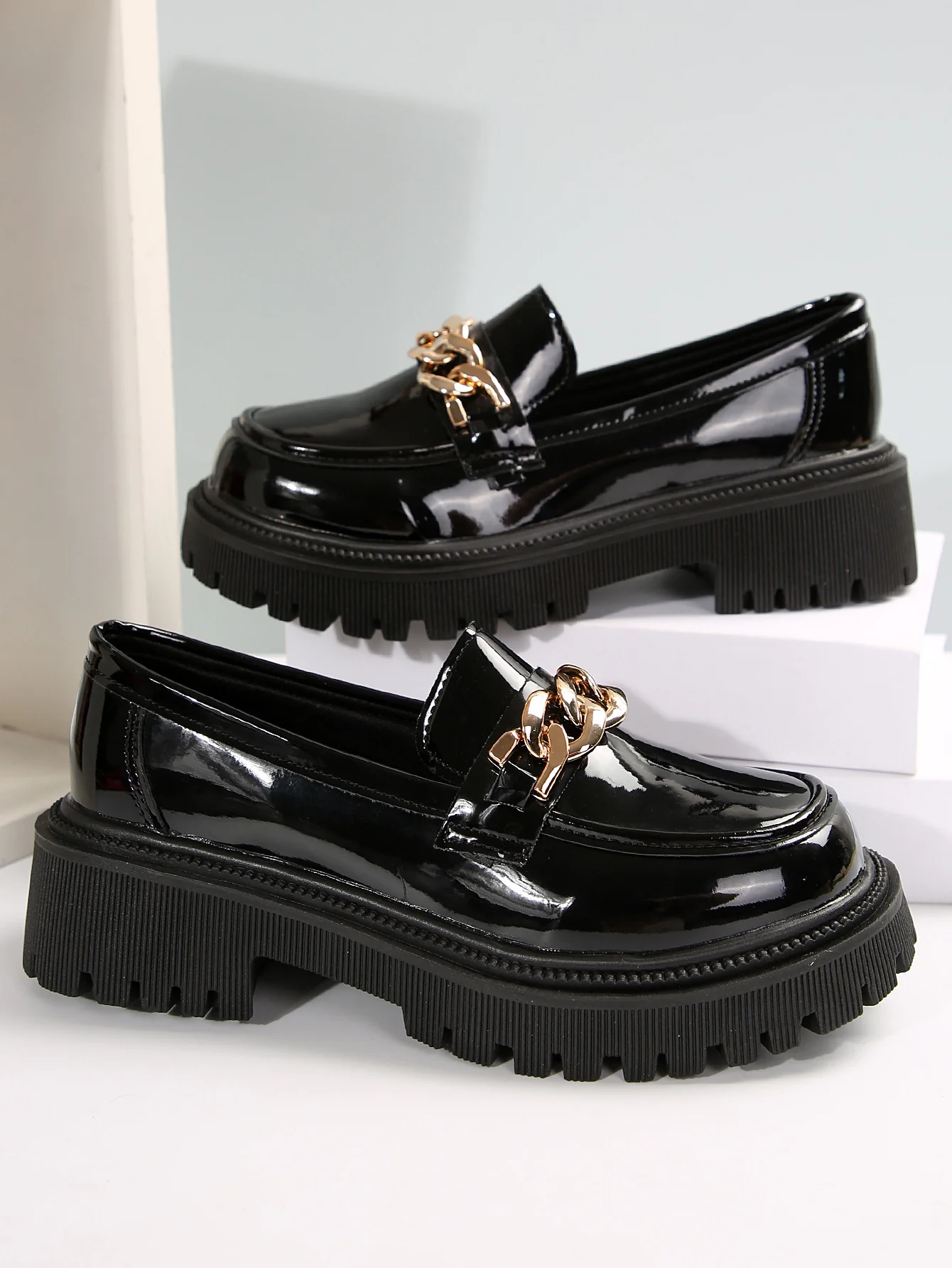 Slip-on Platform Loafers - Image 8