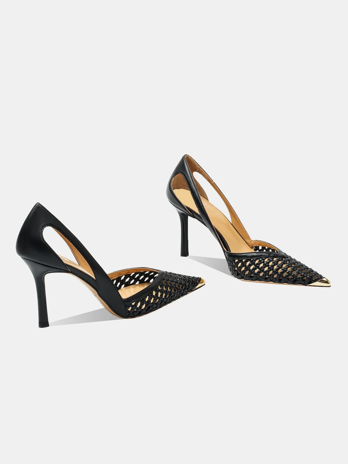 Woven Openwork High Heels - Image 3