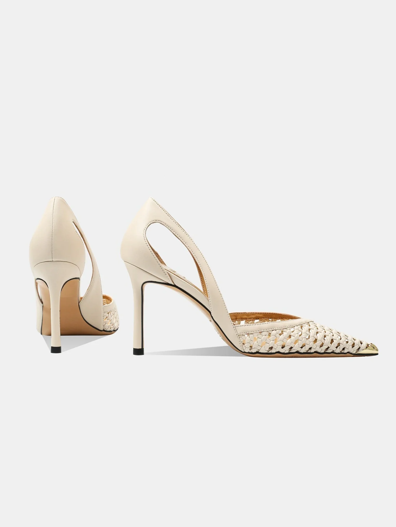 Woven Openwork High Heels - Image 5