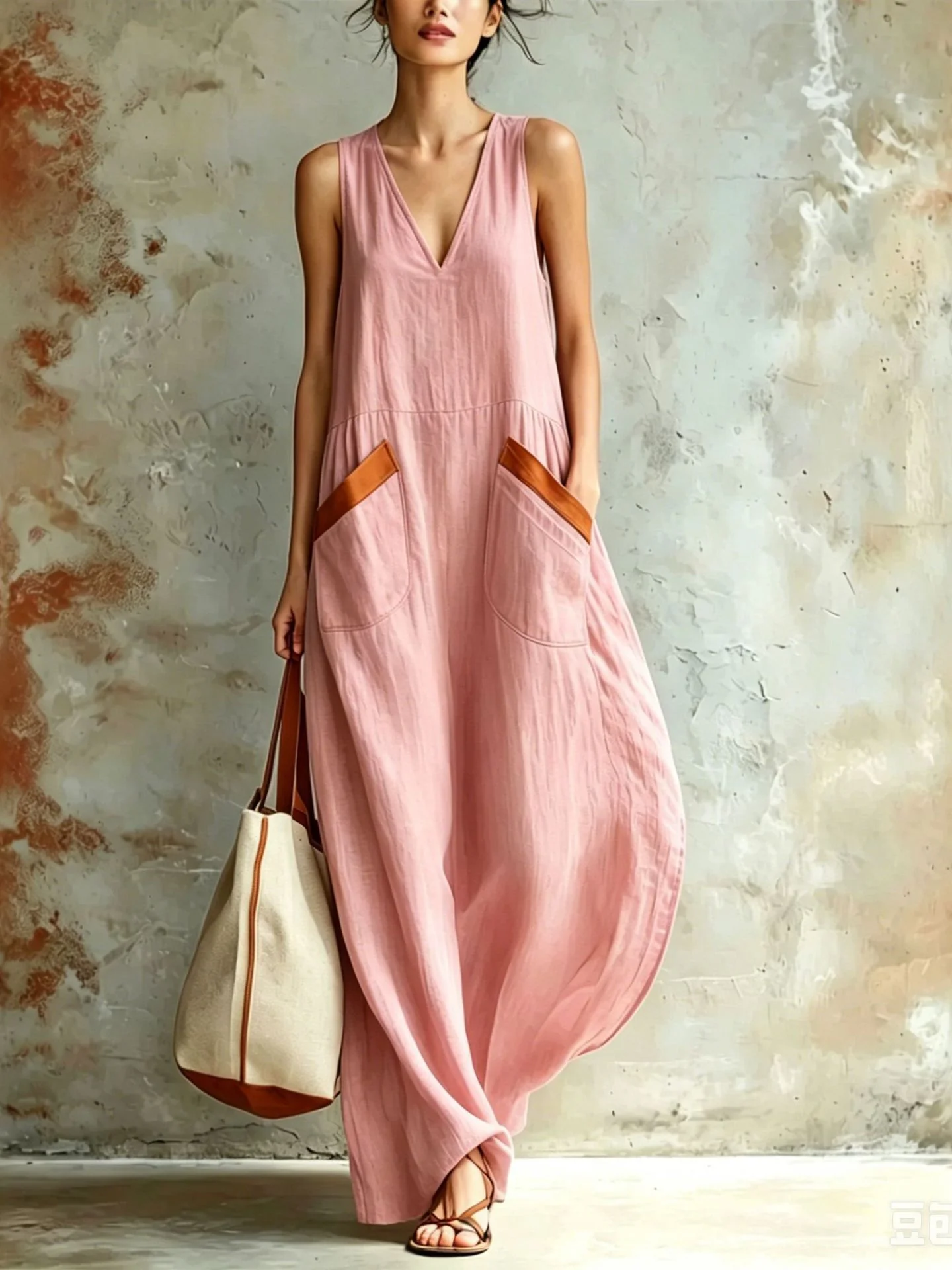 Solid Color Versatile Jumpsuit - Image 4