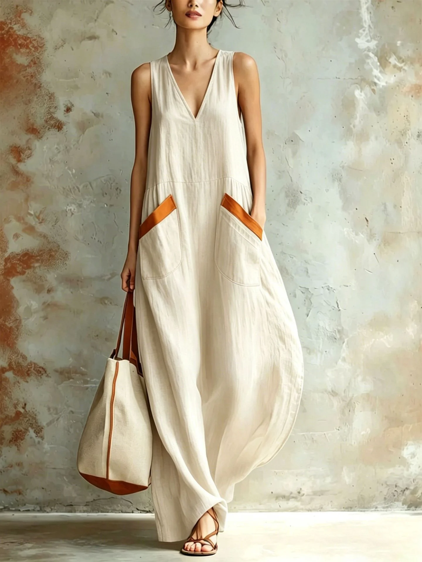 Solid Color Versatile Jumpsuit - Image 7